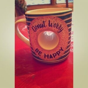Donut Worry , Be Happy cup